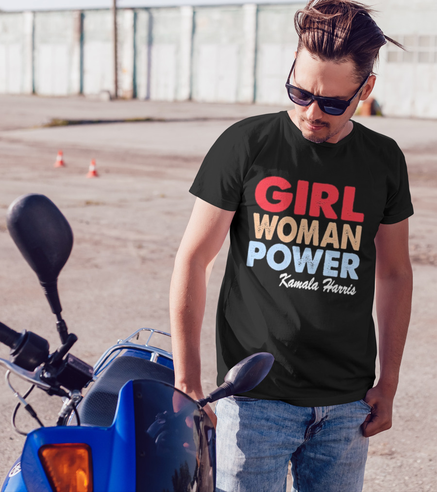 Girl Woman Power Kamala Harris Empowerment T-Shirt