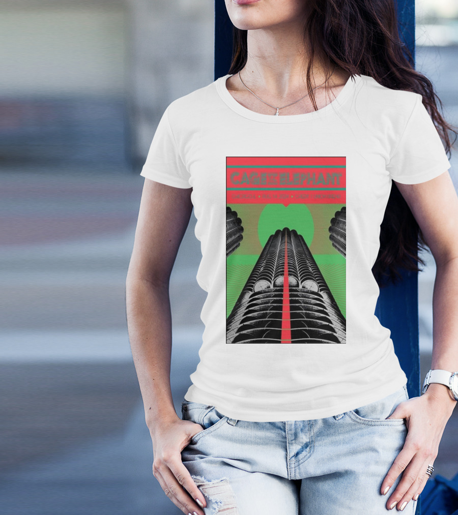 Cage The Elephant Concert August 14 2024 Credit Union 1 Arena Chicago IL T-Shirt