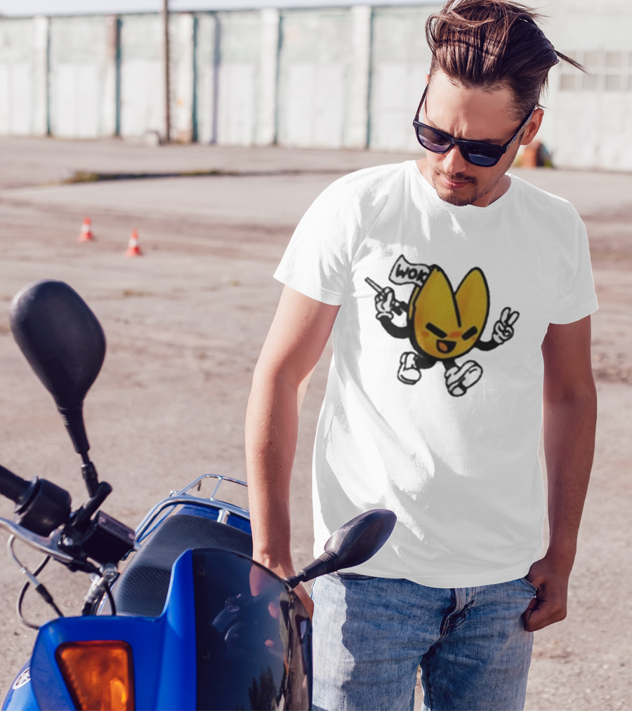Retrokid Wok It’s Woks Inside That Counts Fortune Cookie Character T-Shirt