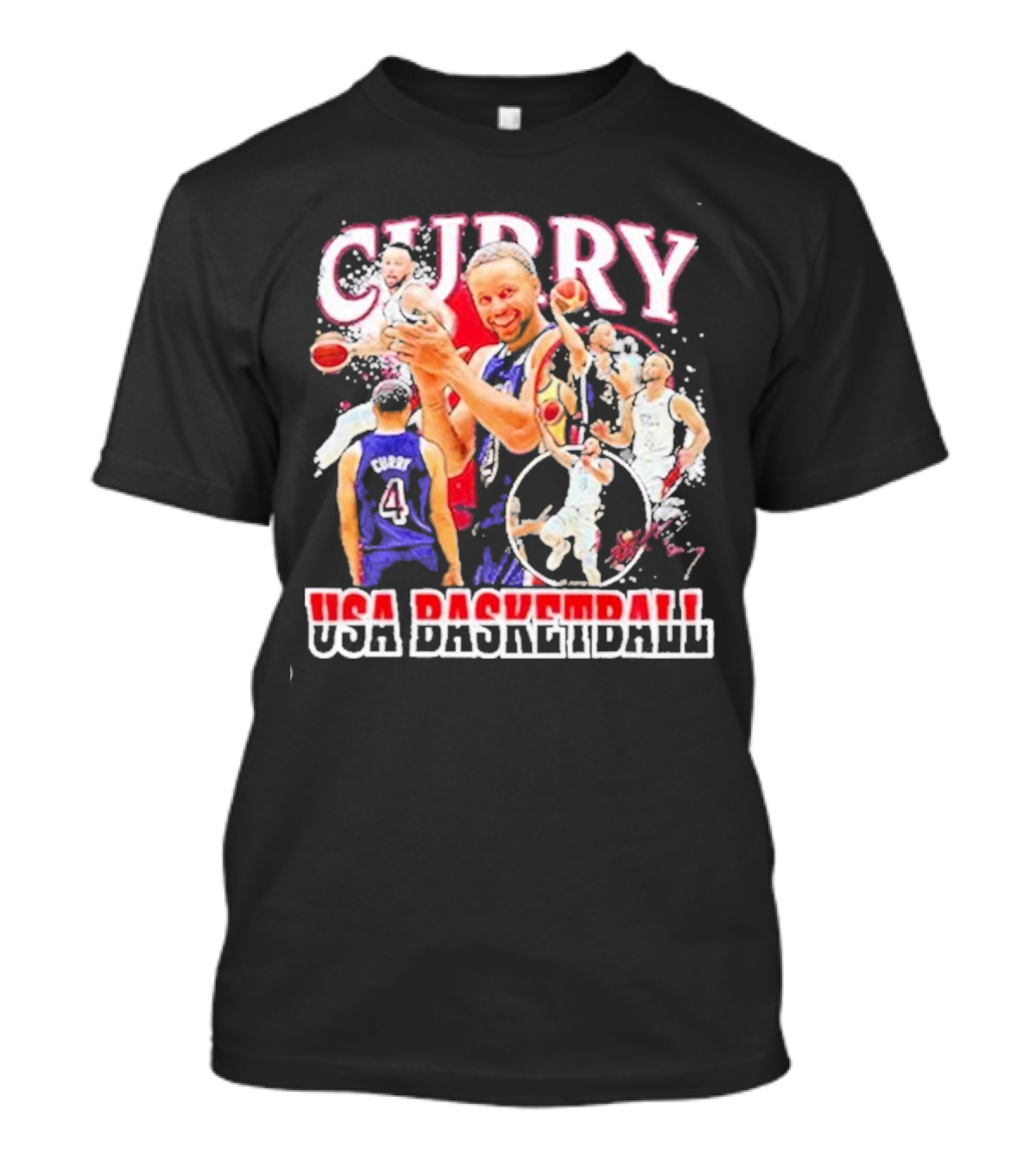 Curry USA Basketball Olympic Paris 2024 Men's Team Stephen Curry T-Shirt