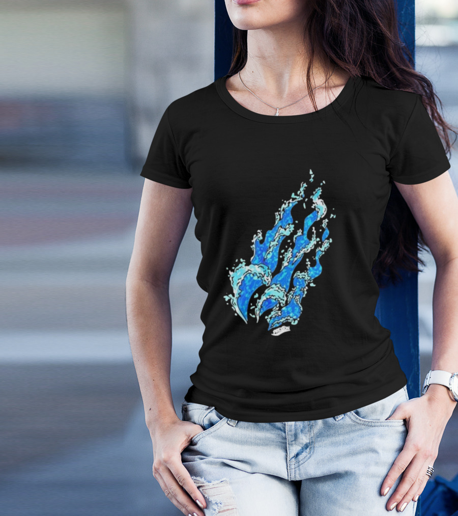 Fire Wave Blue Flame T-Shirt