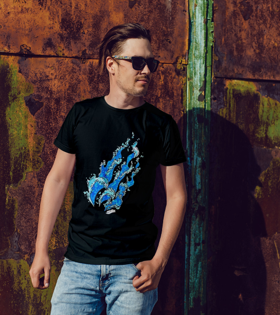 Fire Wave Blue Flame T-Shirt