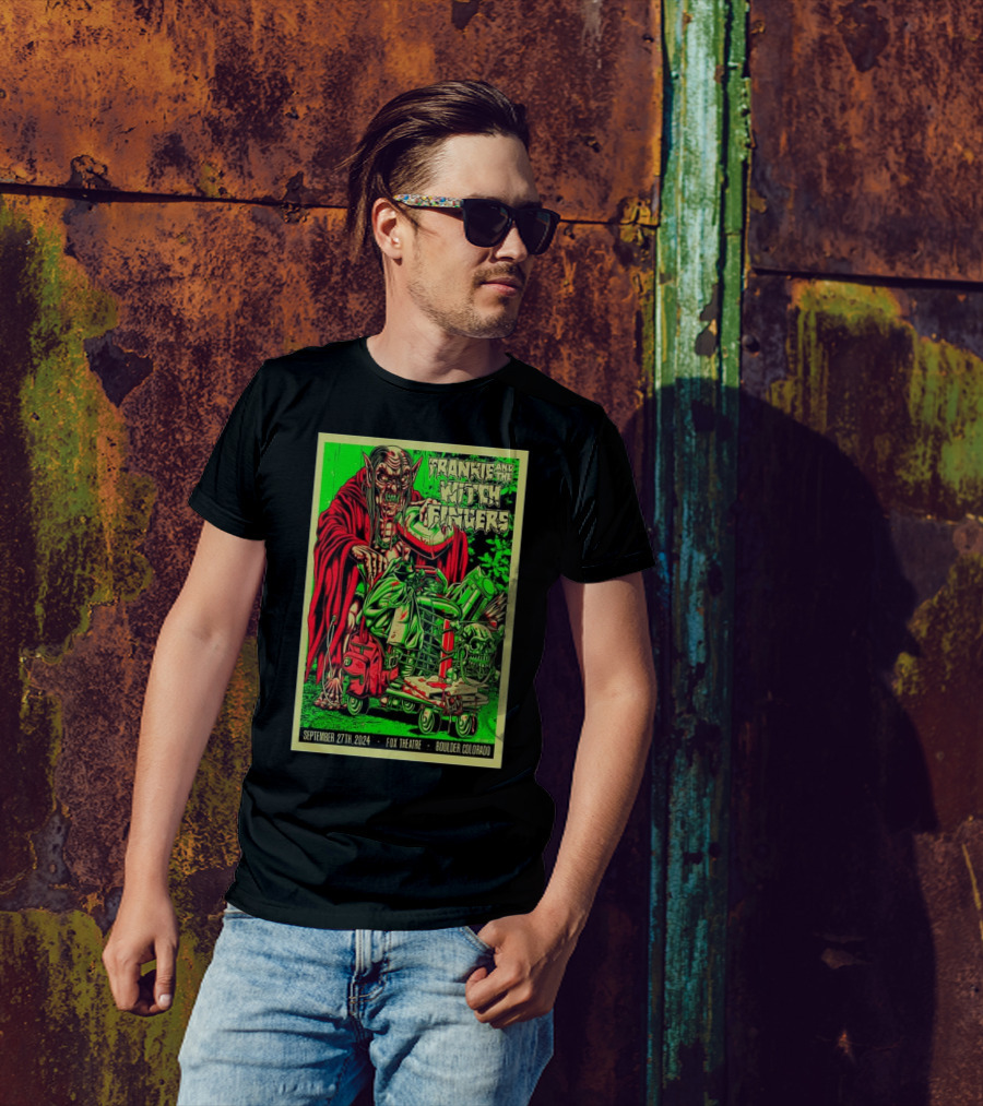 Frankie And The Witch Fingers Tour Vampire Monster Art Fox Theatre Boulder CO Sep 27 T-Shirt