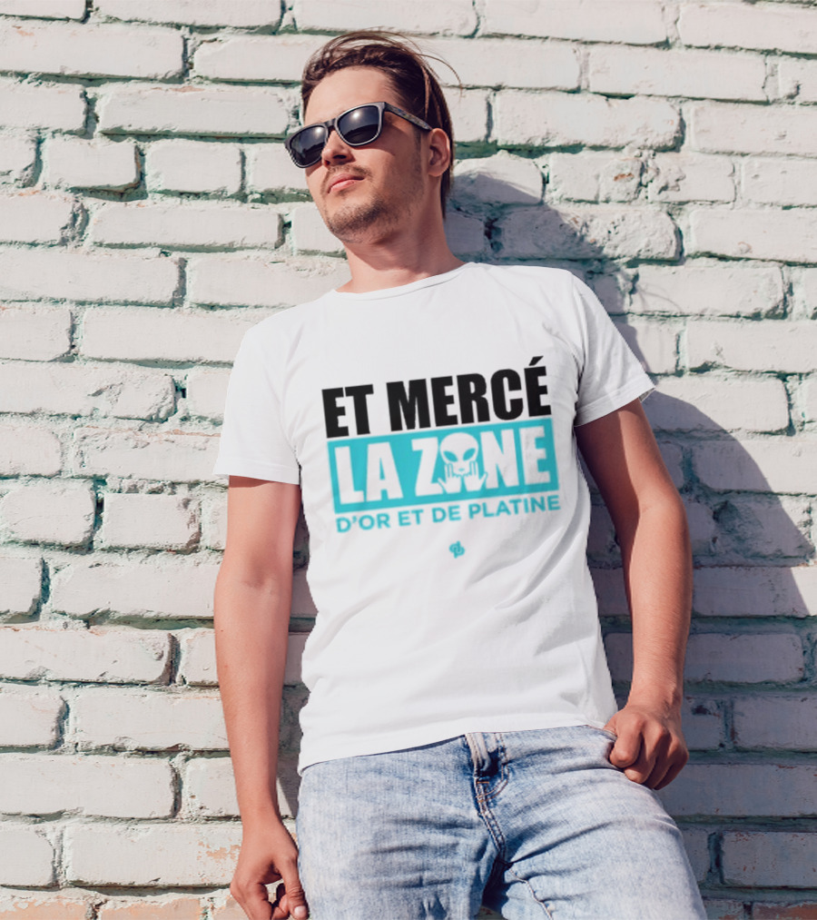 Et Mercé La Zone D'or Et De Platine Alien T-Shirt