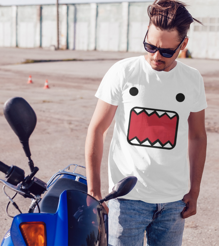 Mamono World Nostalgia Domo Kun Face T-Shirt