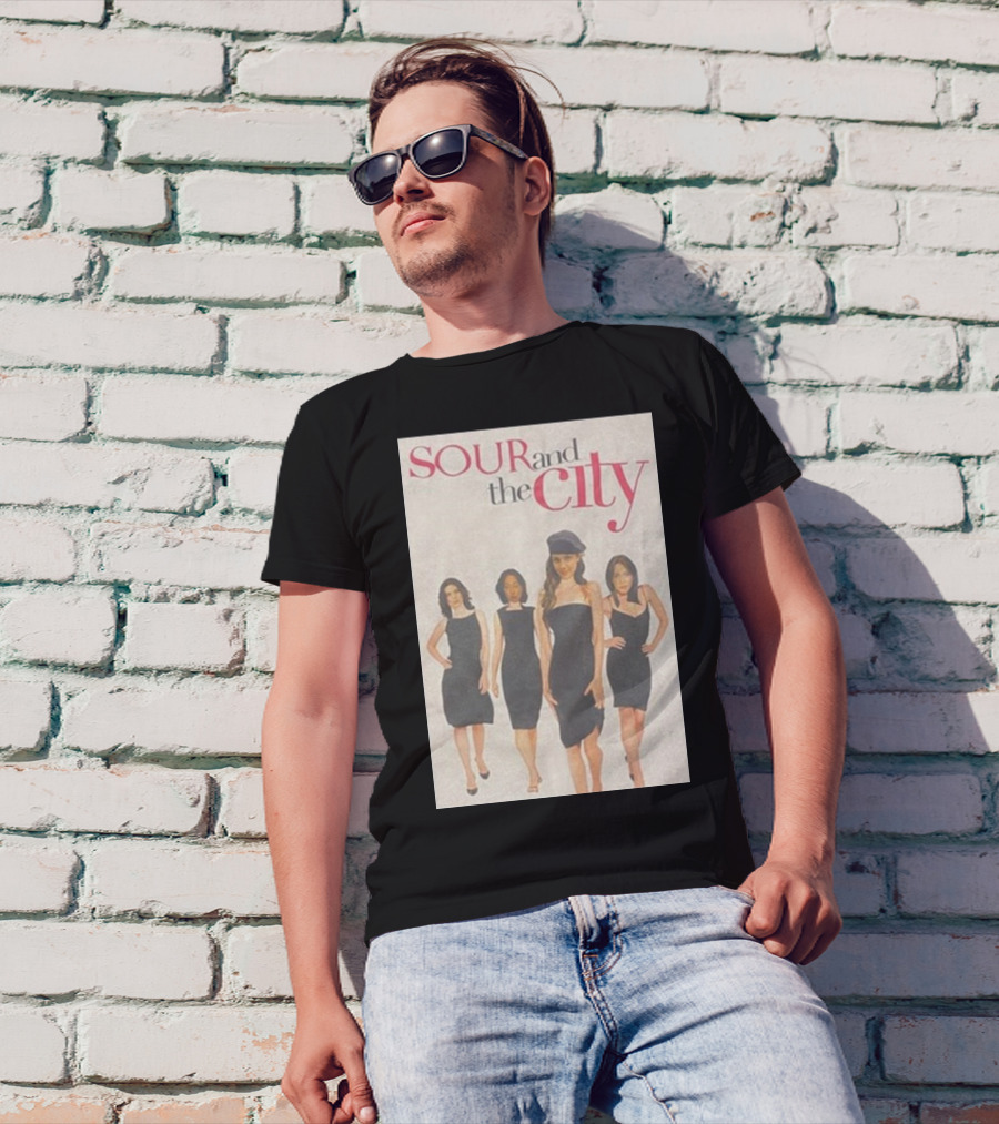SOUR And The City Olivia Rodrigo Black Dress Quartet T-Shirt
