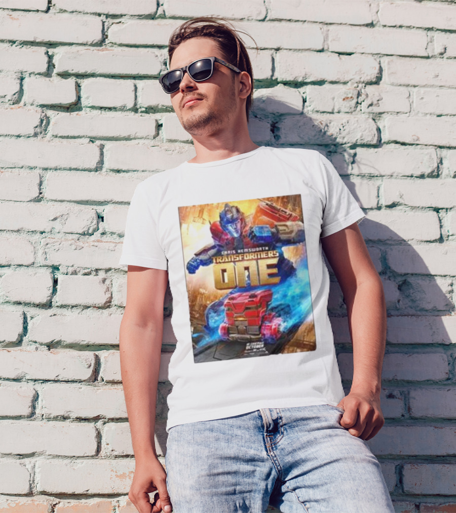 Chris Hemsworth Transformers One Robots Not In Disguise Merchandise T-Shirt