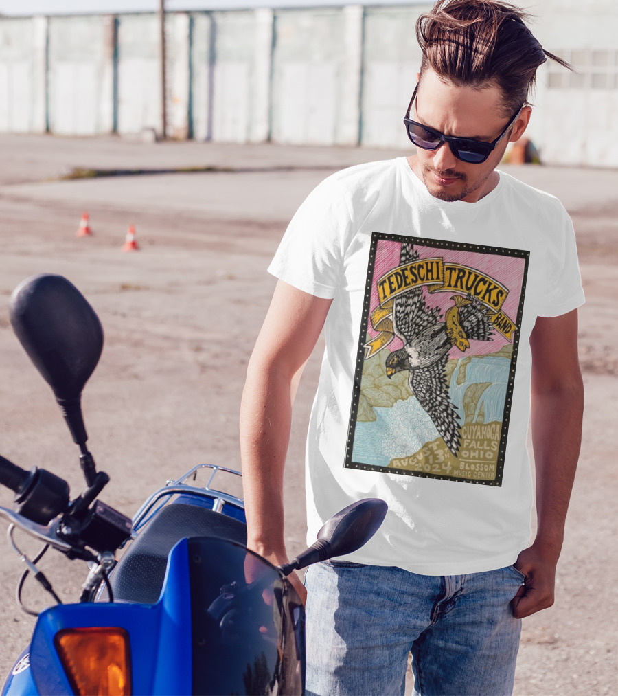 Tedeschi Trucks Band Aug 13 2024 Cuyahoga Falls OH Blossom Music Center Bird And Fish T-Shirt