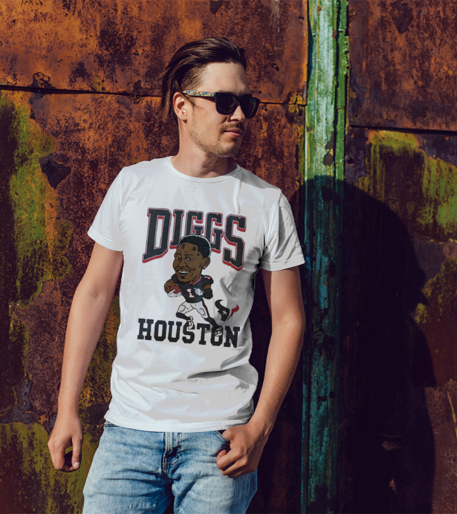 Diggs Houston Texans Football Player Caricature T-Shirt