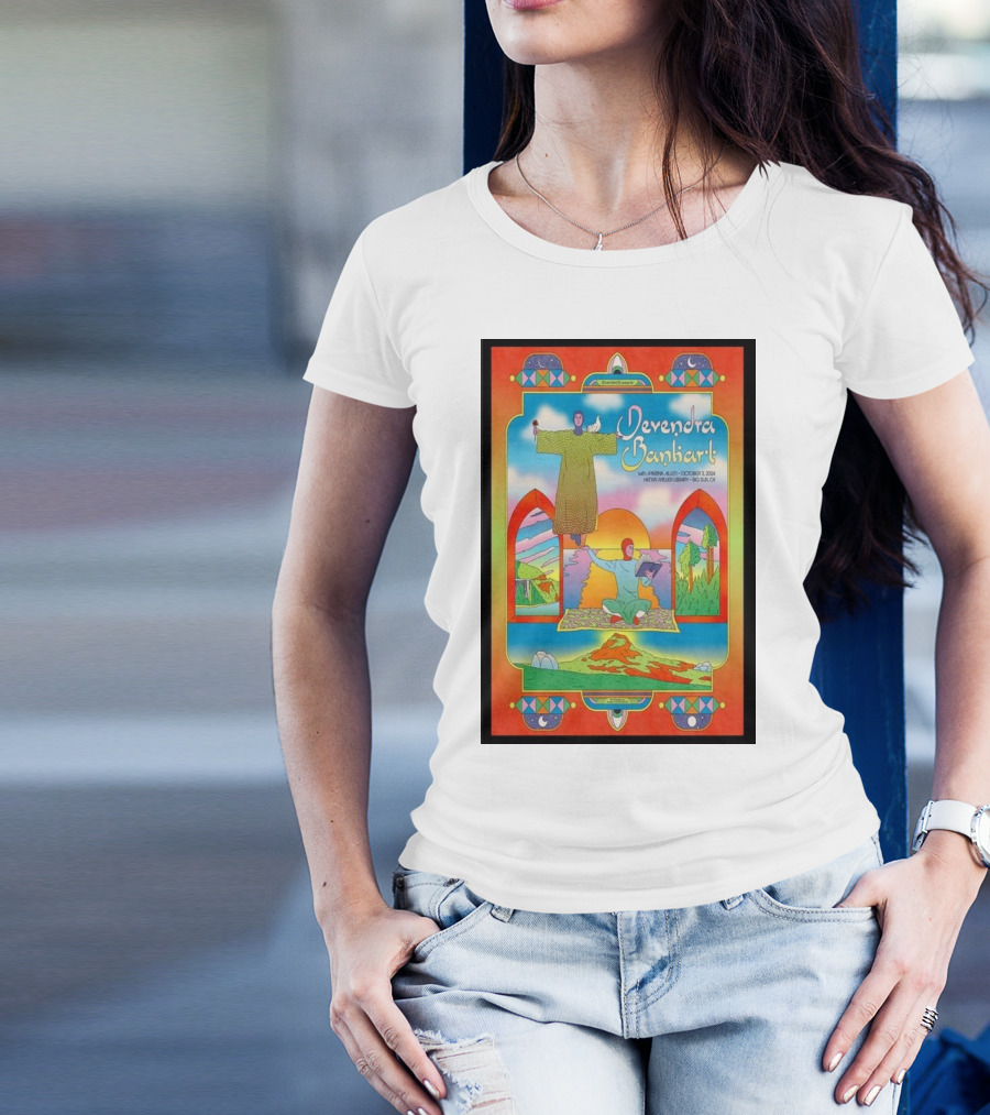Devendra Banhart Live At Henry Miller Library Big Sur CA October 3 2024 Event Psychedelic T-Shirt