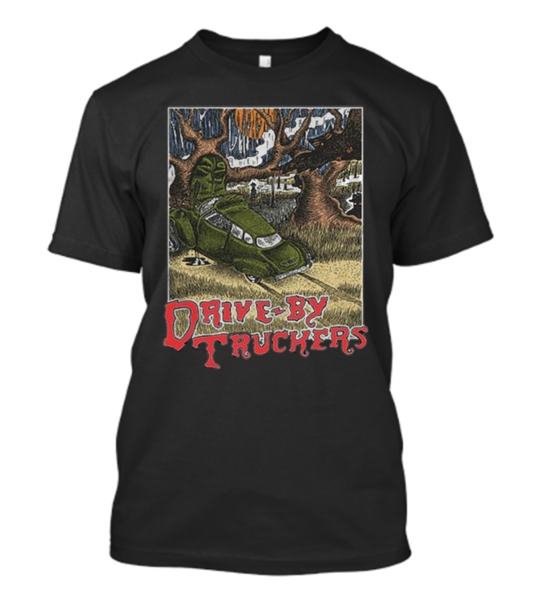 Drive-By Truckers Vintage Car Tree Collision T-Shirt