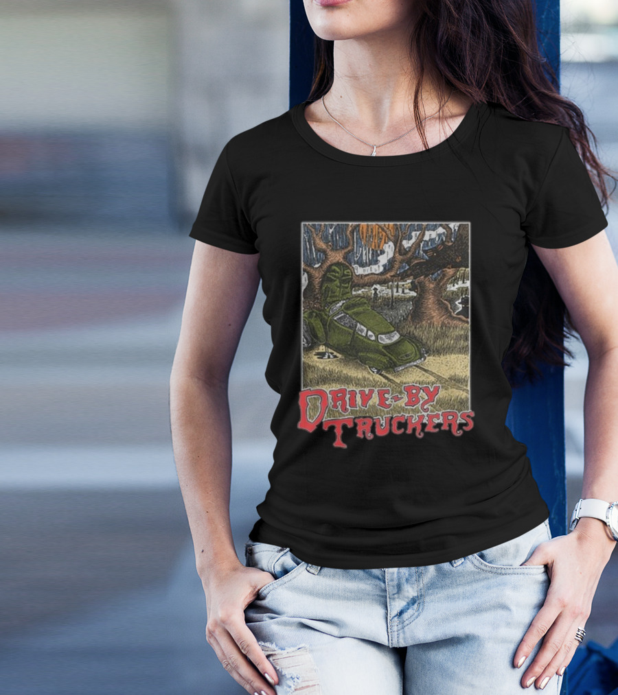 Drive-By Truckers Vintage Car Tree Collision T-Shirt