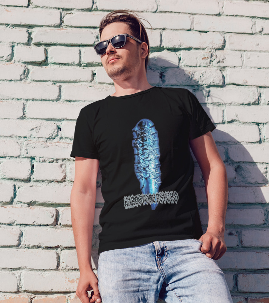 Hardstone Psycho Barbed Wire Wrapped Baseball Bat T-Shirt