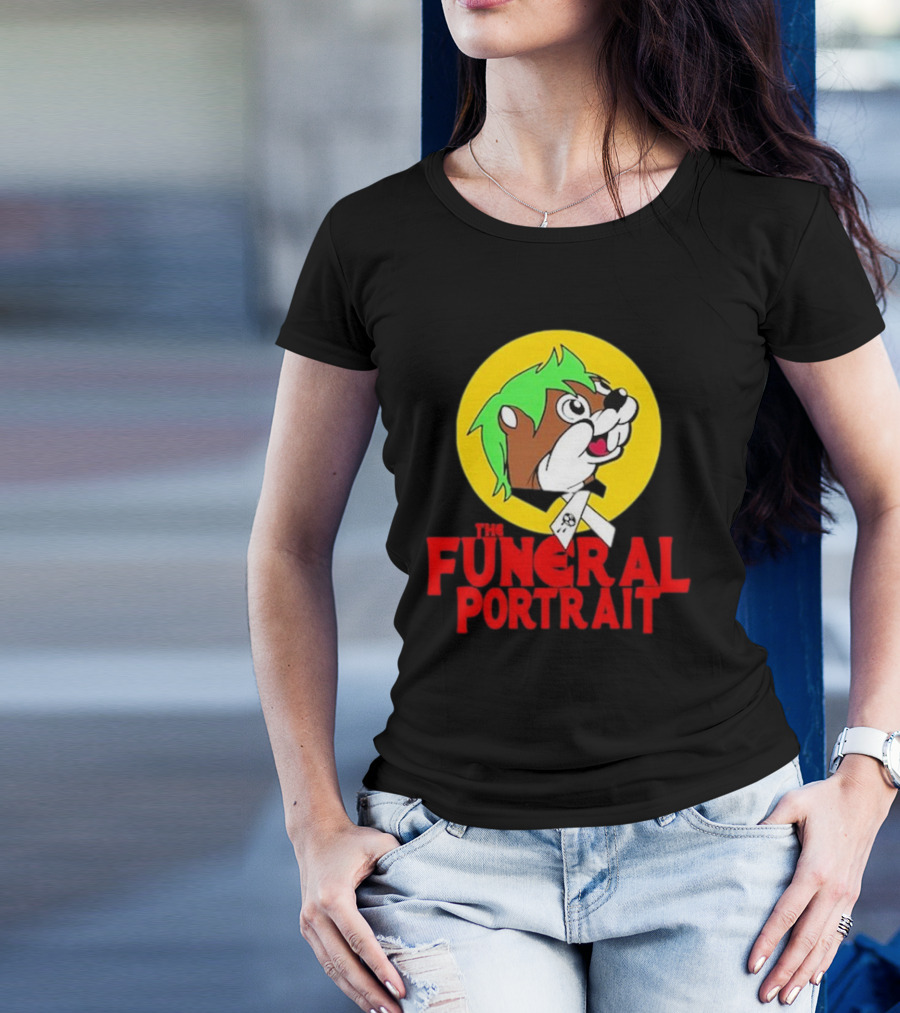 The Funeral Portrait Cartoon Mascot Circle T-Shirt
