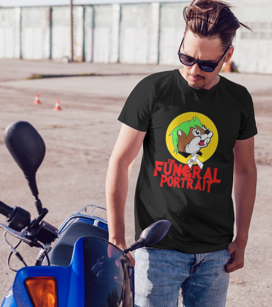The Funeral Portrait Cartoon Mascot Circle T-Shirt