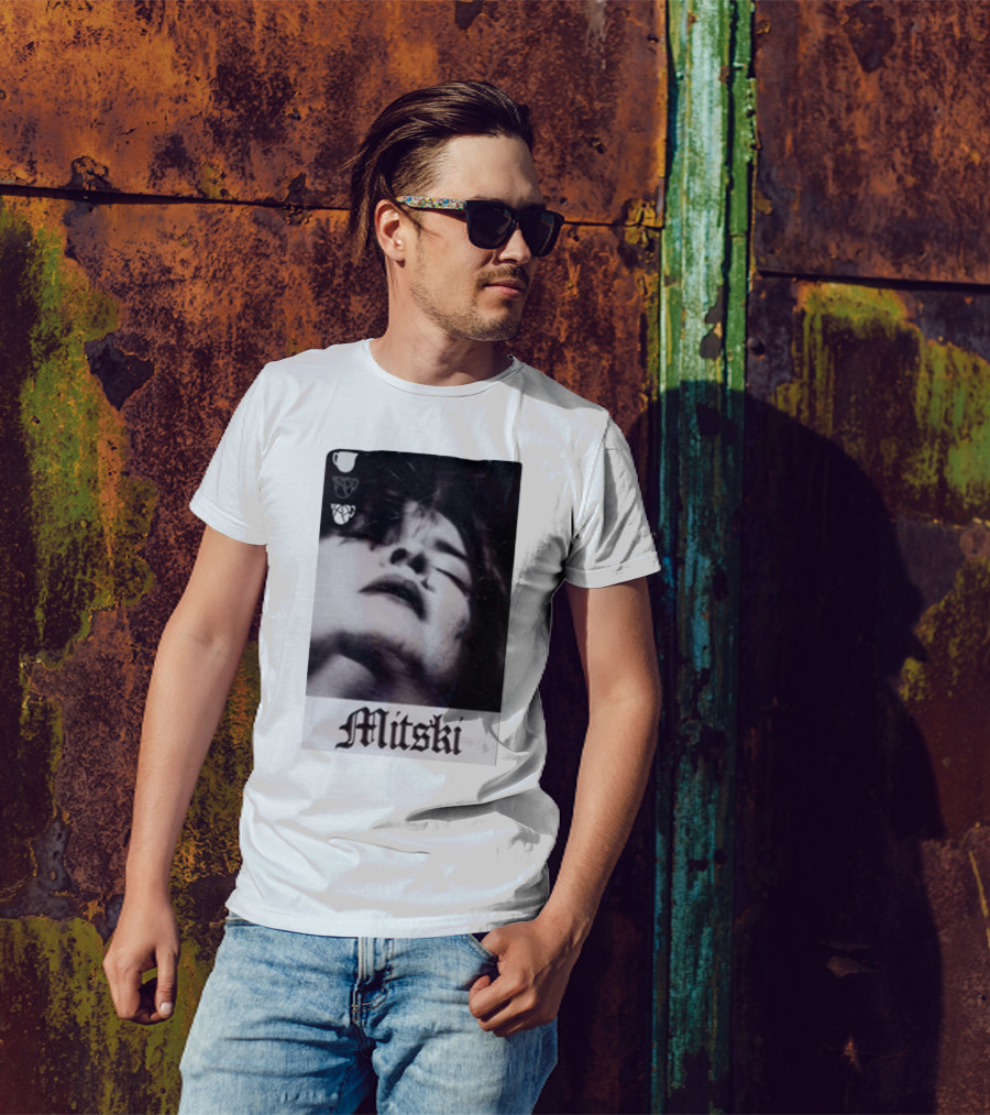 Mitski Gothic Black And White Portrait T-Shirt