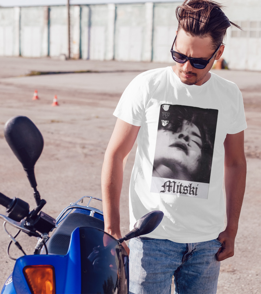 Mitski Gothic Black And White Portrait T-Shirt