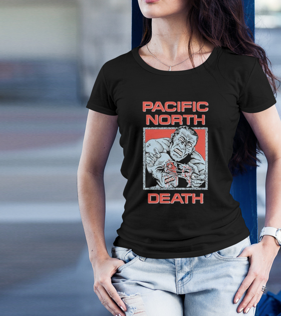 Pacific North Death Facerip Brutal New T-Shirt