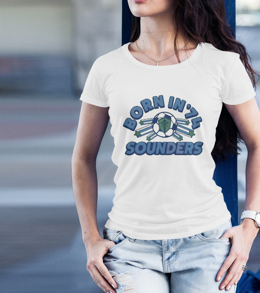 Born In '74 Seattle Sounders Soccer Legacy T-Shirt