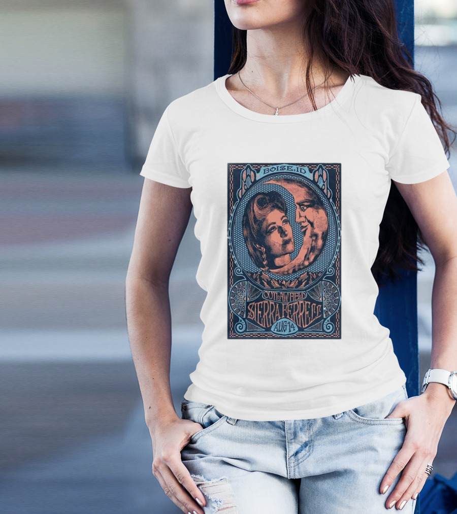 Boise ID Outlaw Field Sierra Ferrell August 14 2024 Tour T-Shirt