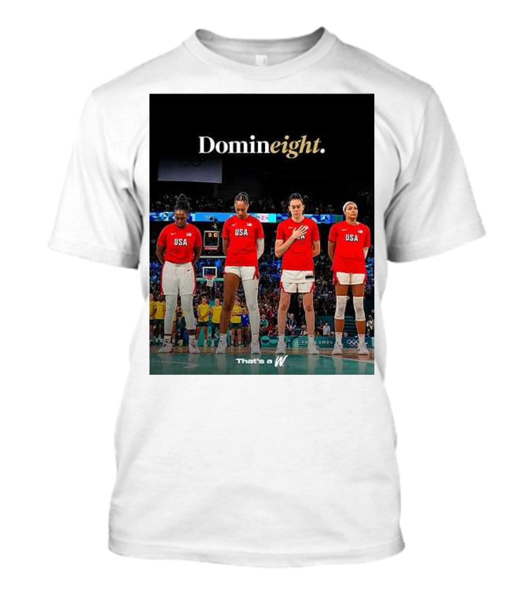 Domineight Team USA Women’s Basketball That's A W T-Shirt