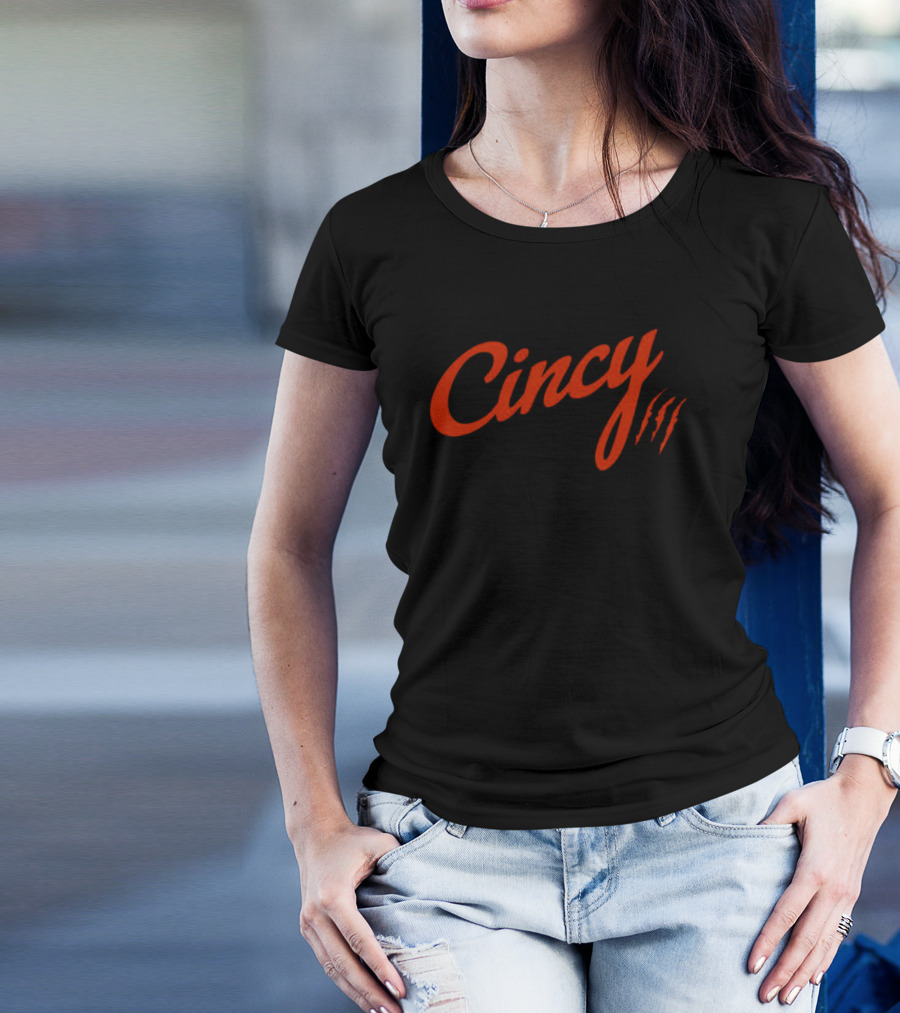 Cincy Claw Marks The Cincy Hat By Ted Karras T-Shirt