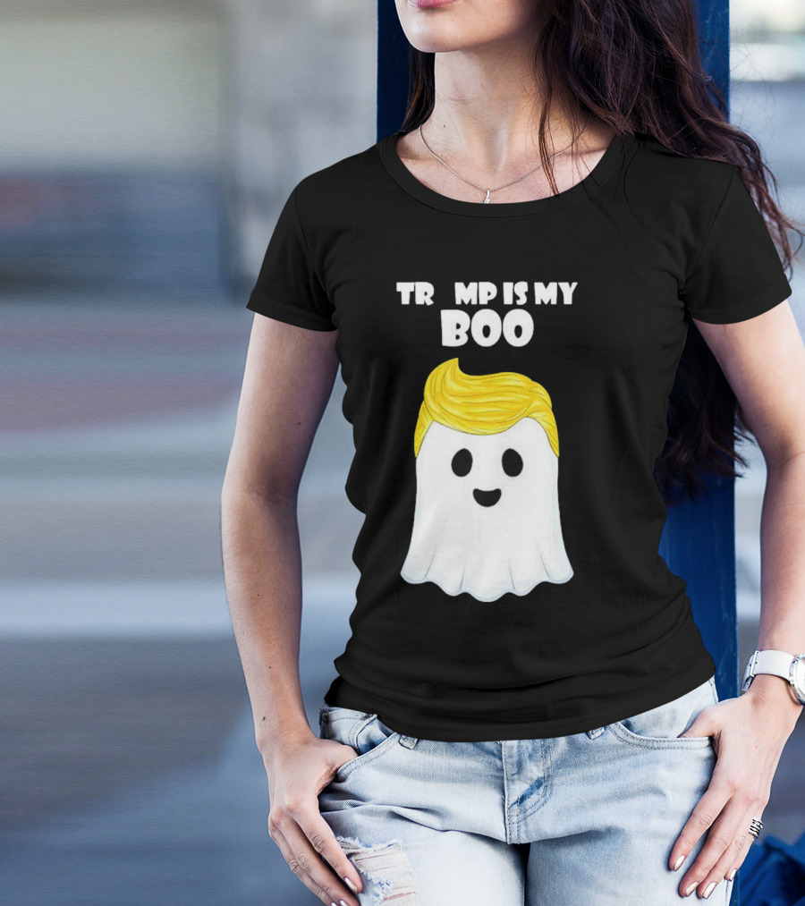 Trump Is My Boo Halloween Ghost Hair T-Shirt