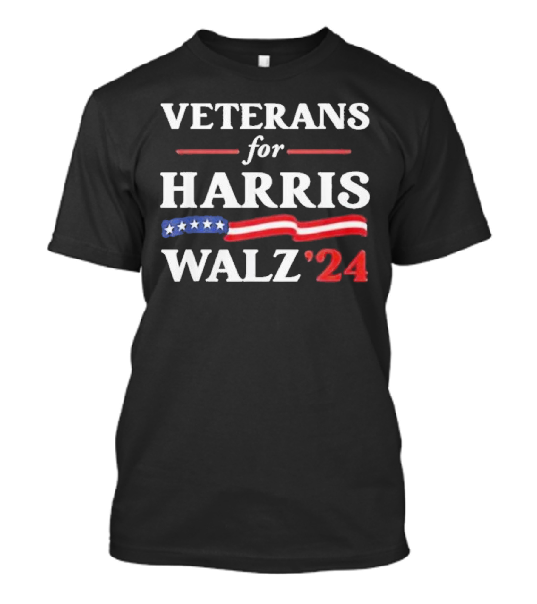 Veterans For Harris Walz 2024 Vote Tim Walz Kamala Harris T-Shirt