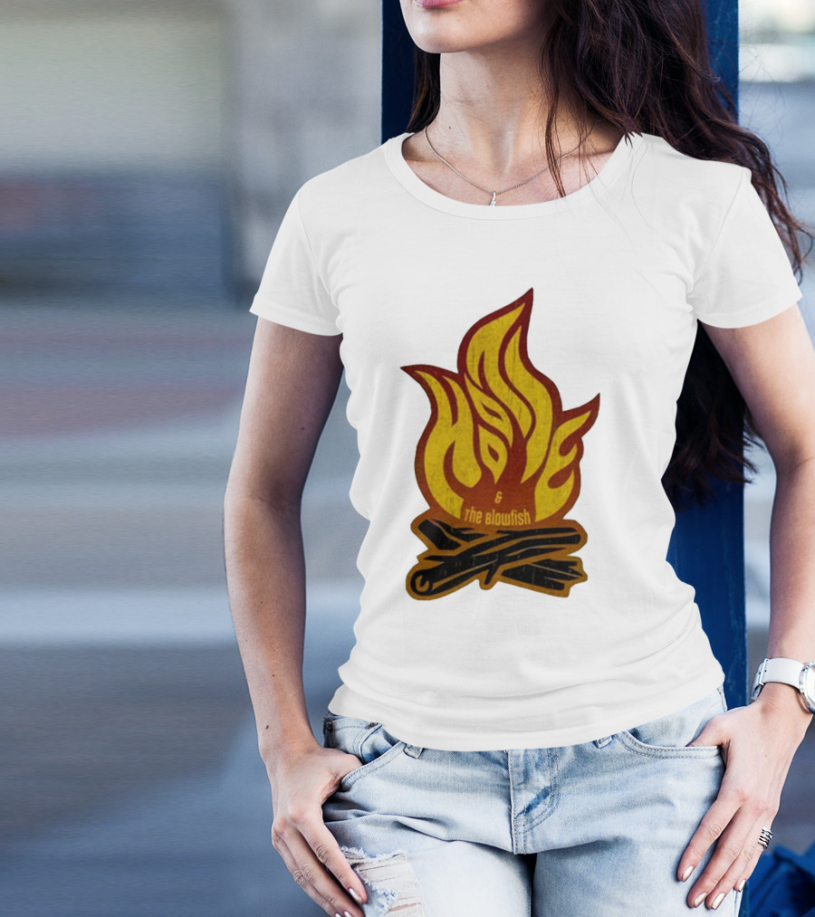 Hootie And The Blowfish Campfire Flame Logs T-Shirt