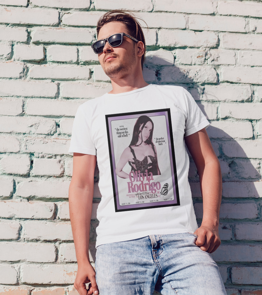 Olivia Rodrigo Inglewood CA Forum Cuts Los Angeles August T-Shirt