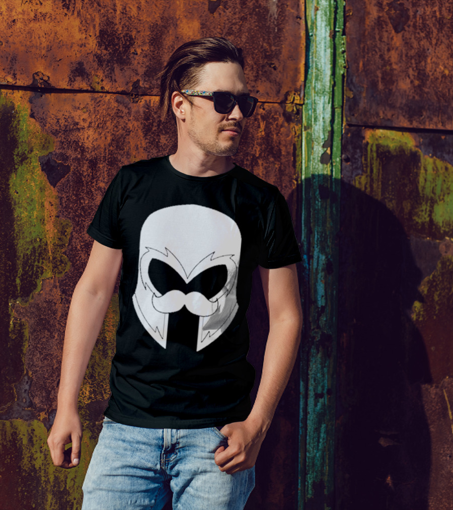 Remix’D Curleh Mustache Wolverine Mask T-Shirt