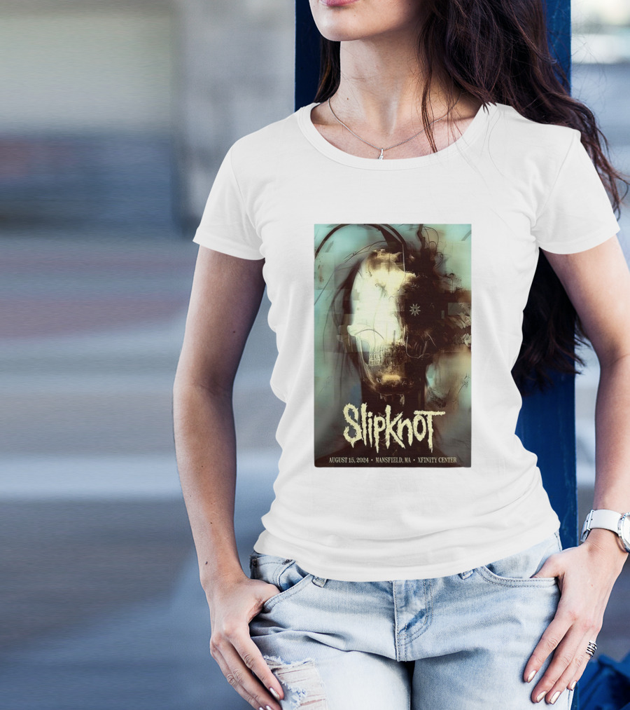 Slipknot August 15 2024 Mansfield MA Xfinity Center Concert T-Shirt