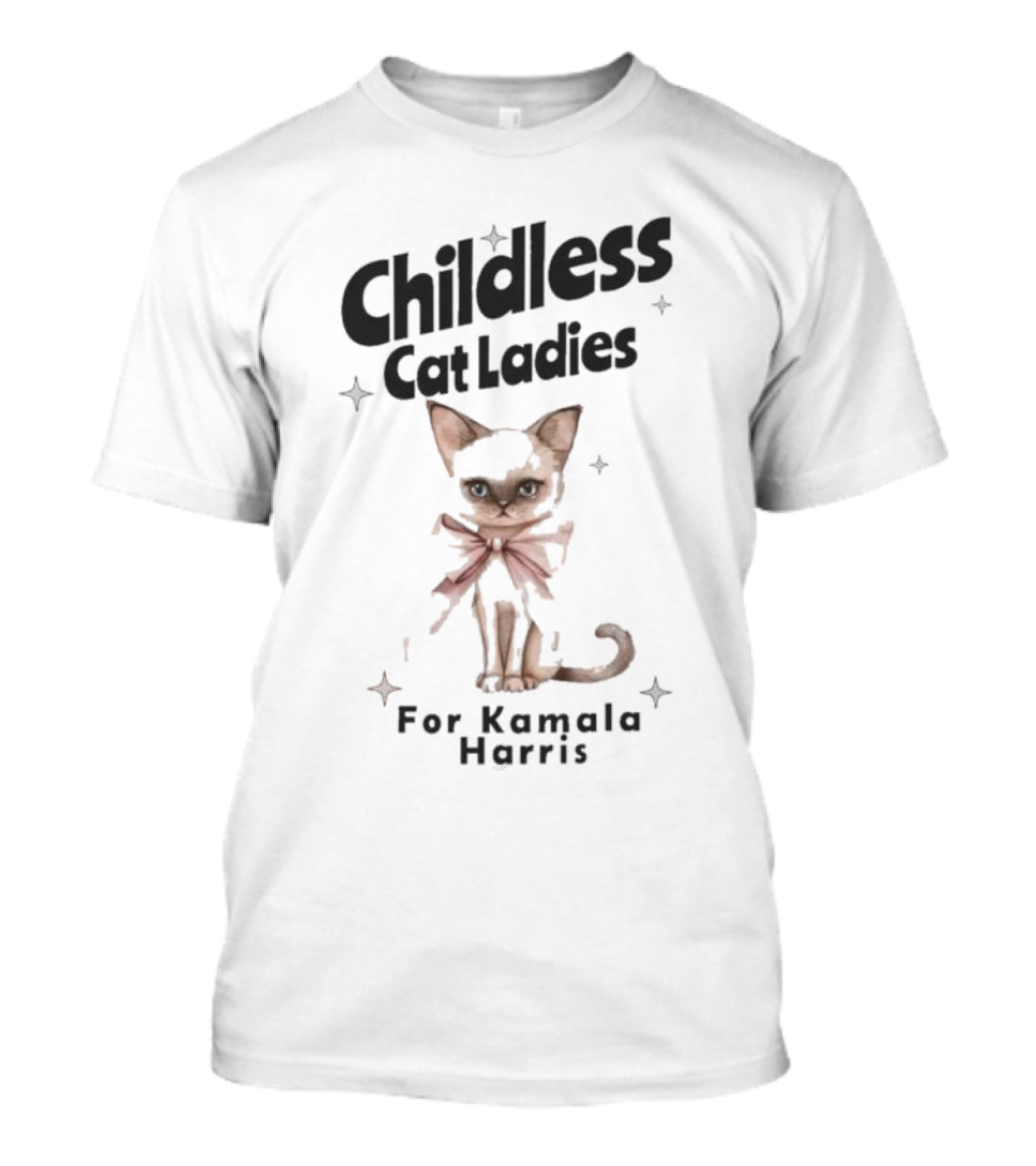 Childless Cat Ladies Cat Voting For Madam President T-Shirt