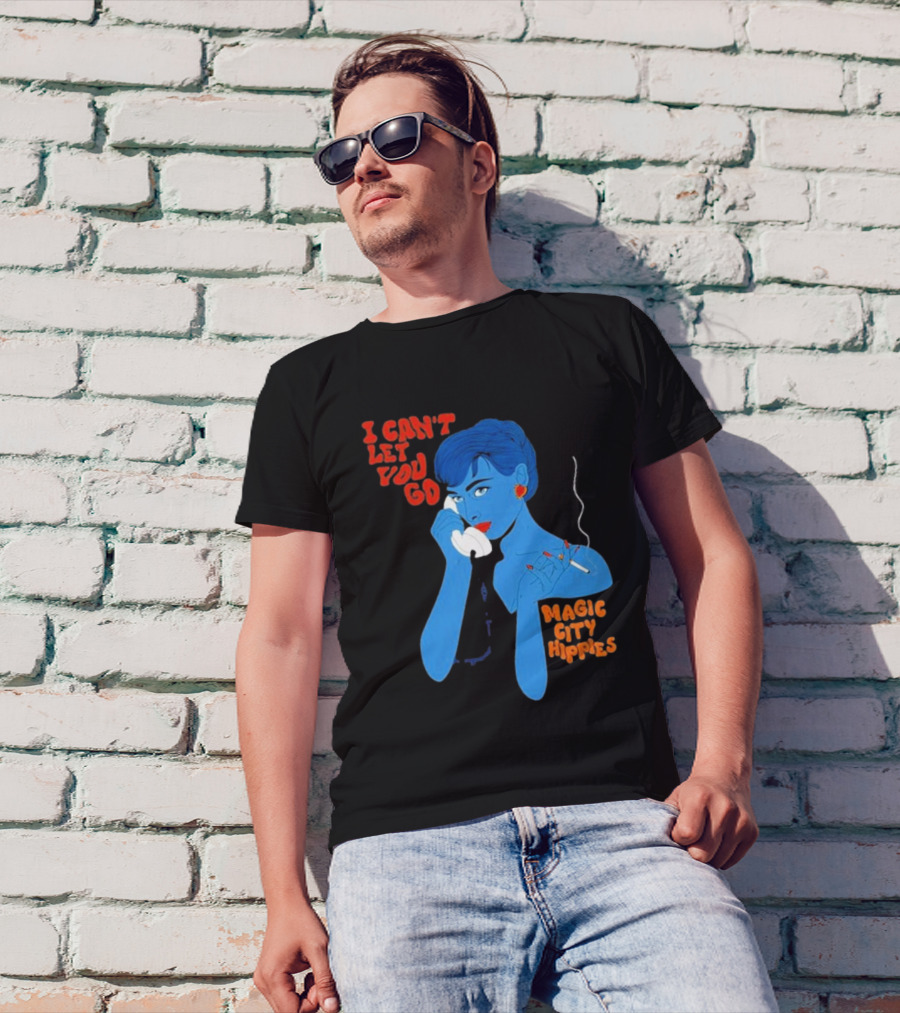 Magic City Hippies I Can’t Let You Go Blue Woman Smoking Retro T-Shirt