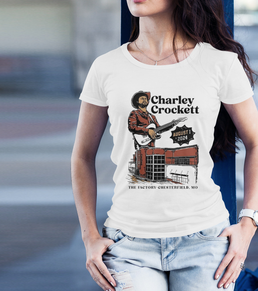 Charley Crockett Live At The Factory Chesterfield MO August 1 T-Shirt