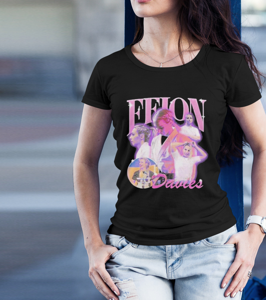 Ffion Davies Vintage Bootleg Pastel Collage T-Shirt