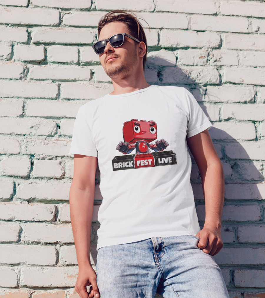 LEGO Brick Fest Live Animated Character Block T-Shirt