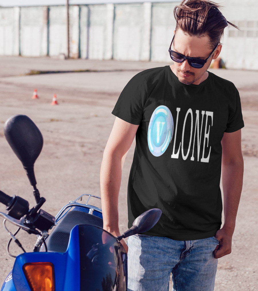 Bussinapparelco Vlone Vbuck Coin Icon And Text T-Shirt