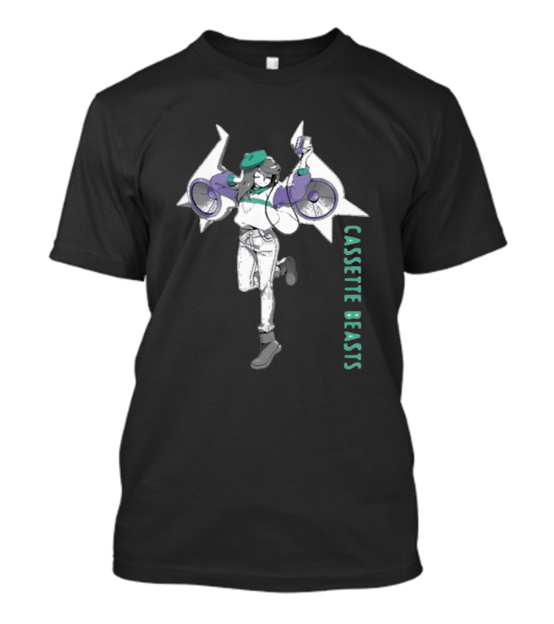 Cassette Beasts Retro Style Character With Boombox T-Shirt