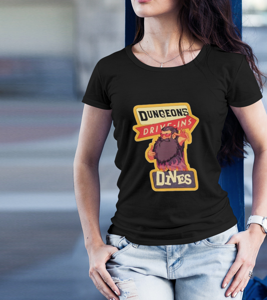 Dungeons Drive-Ins Dives Catskullery Senshi T-Shirt