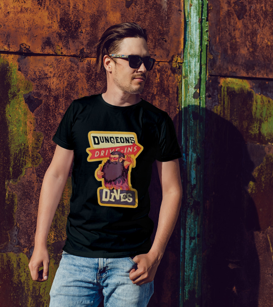 Dungeons Drive-Ins Dives Catskullery Senshi T-Shirt