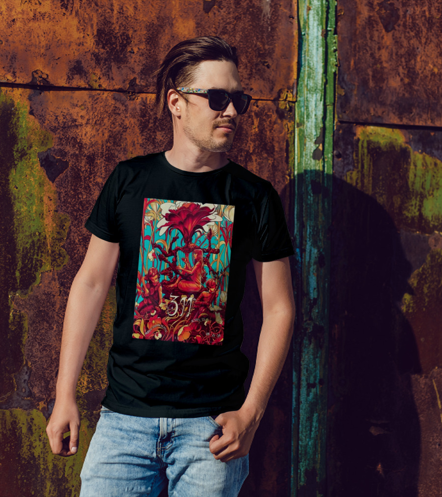 311 Moody Amphitheater Austin TX 08 21 24 Art Nouveau T-Shirt