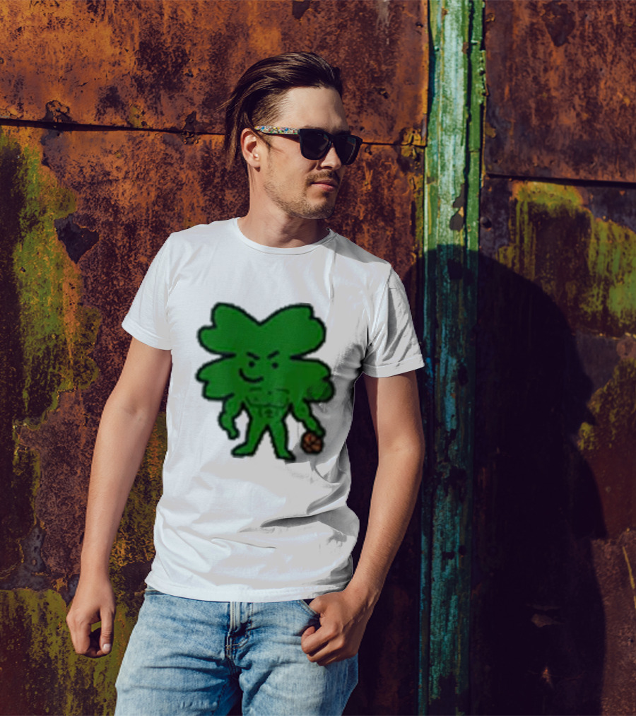 Boston Buff NBA Shamrock Basketball Player T-Shirt