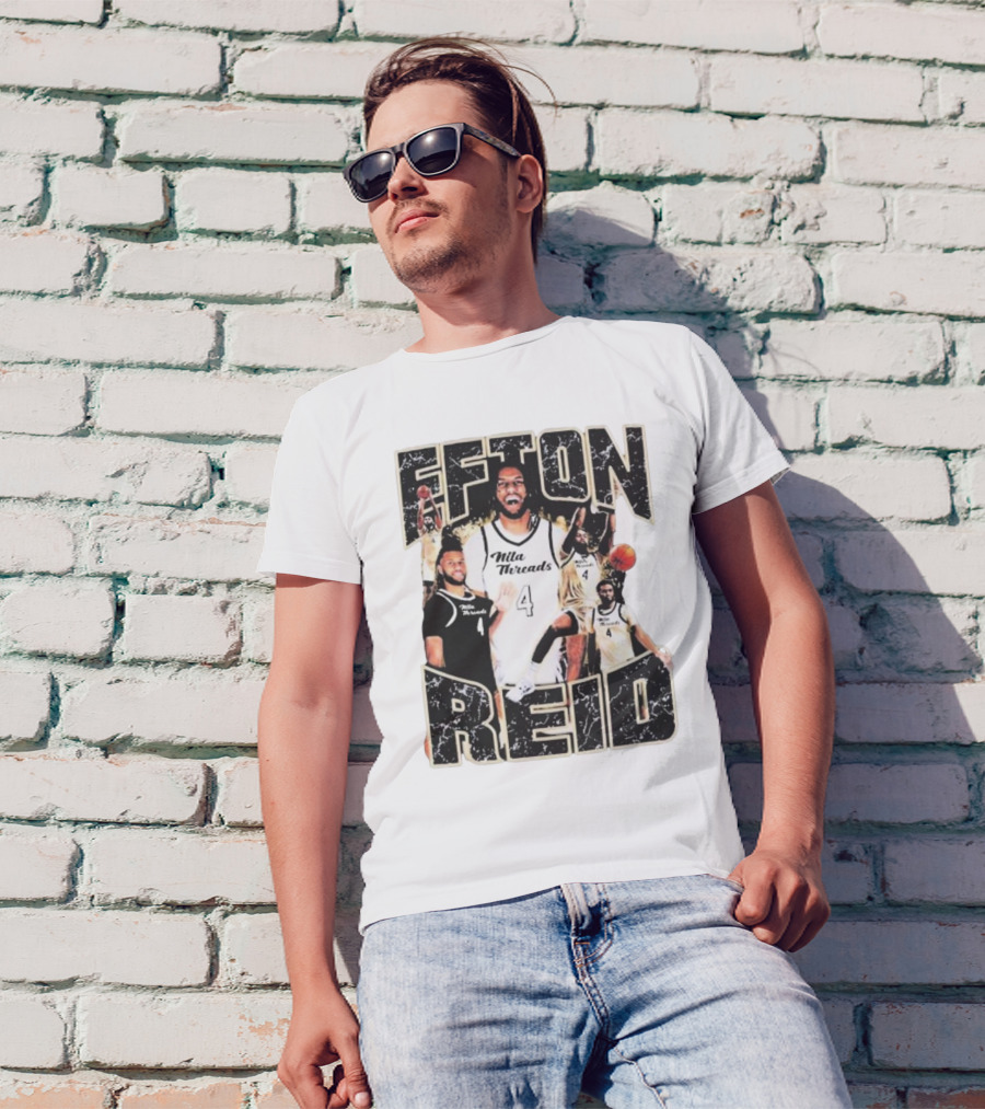Efton Reid Nila Threads Basketball Player 4 T-Shirt