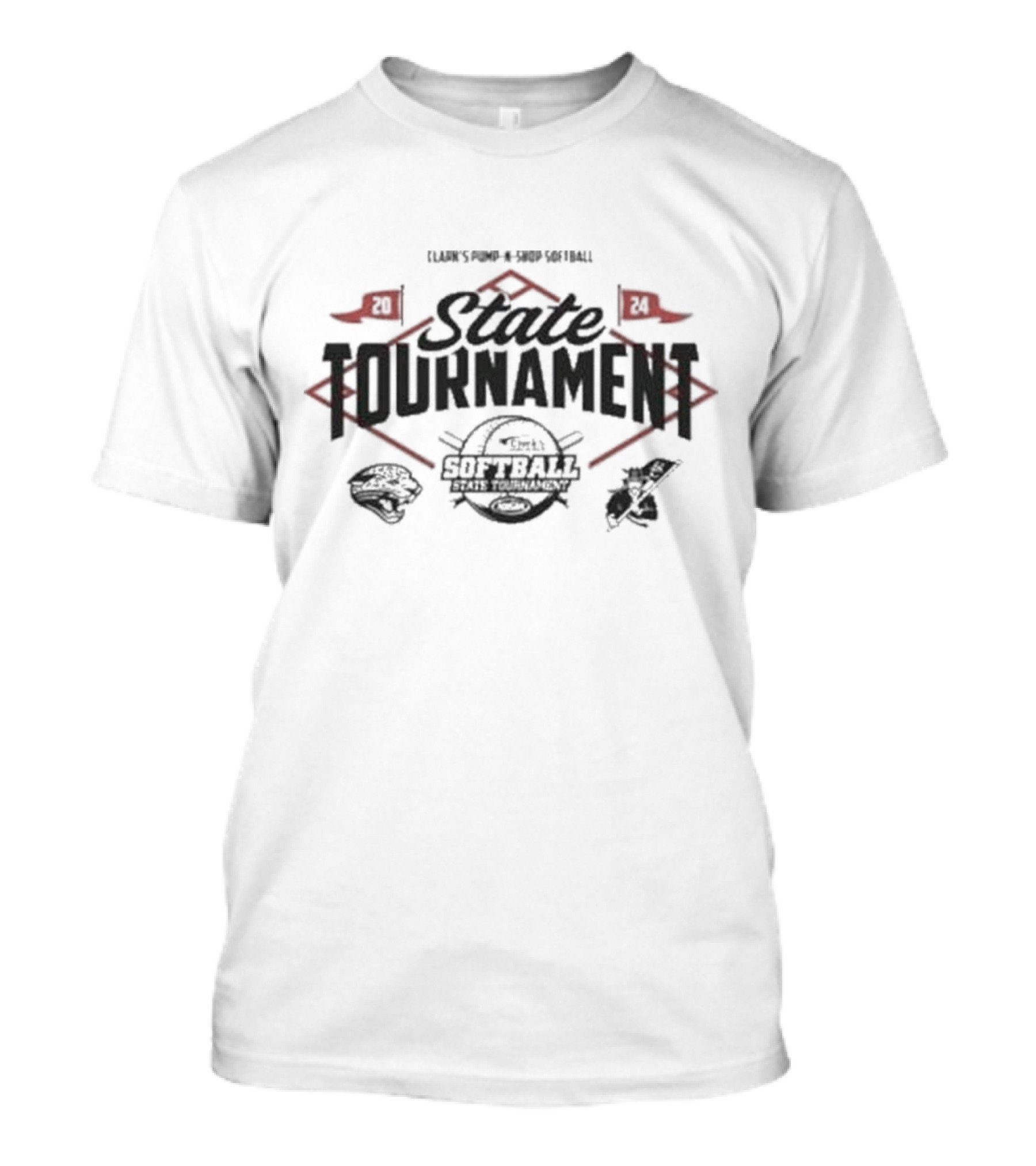 Henderson County Lady Colonels Vs Ridgeland Secondary 2024 Clark’s Pump-N-Shop Softball State Tournament T-Shirt