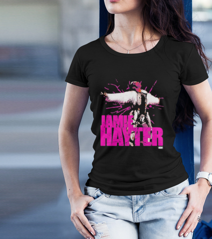 Jamie Hayter Wrestling Star Power Pose AEW Burst T-Shirt