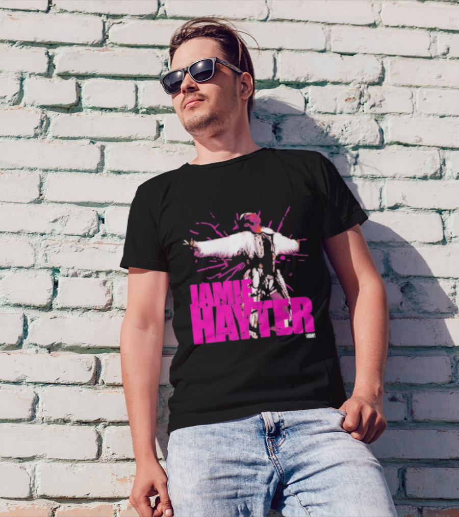 Jamie Hayter Wrestling Star Power Pose AEW Burst T-Shirt