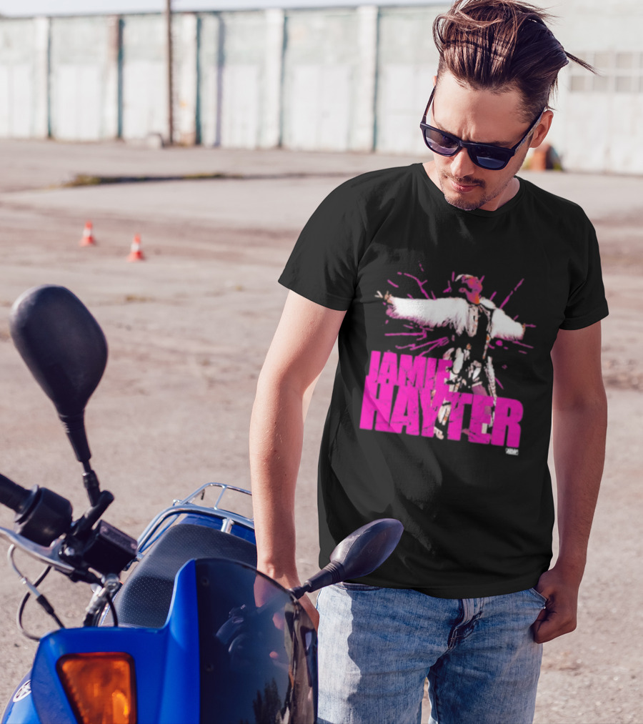 Jamie Hayter Wrestling Star Power Pose AEW Burst T-Shirt