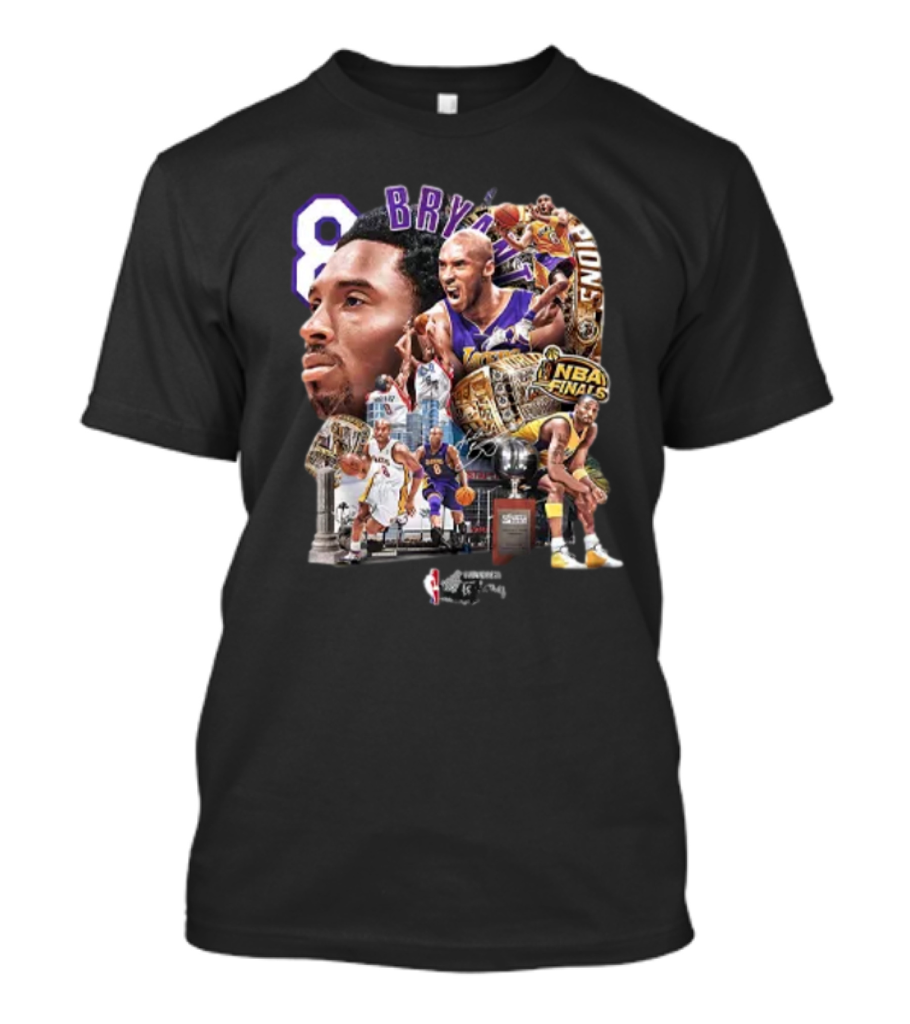 Kobe Bryant NBA Finals Champion Lakers Legends 24 Mamba T-Shirt