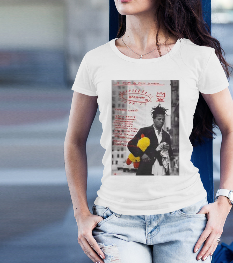 Film Poster Basquiat Featuring Jeffrey Wright Artwork By Julian Schnabel T-Shirt